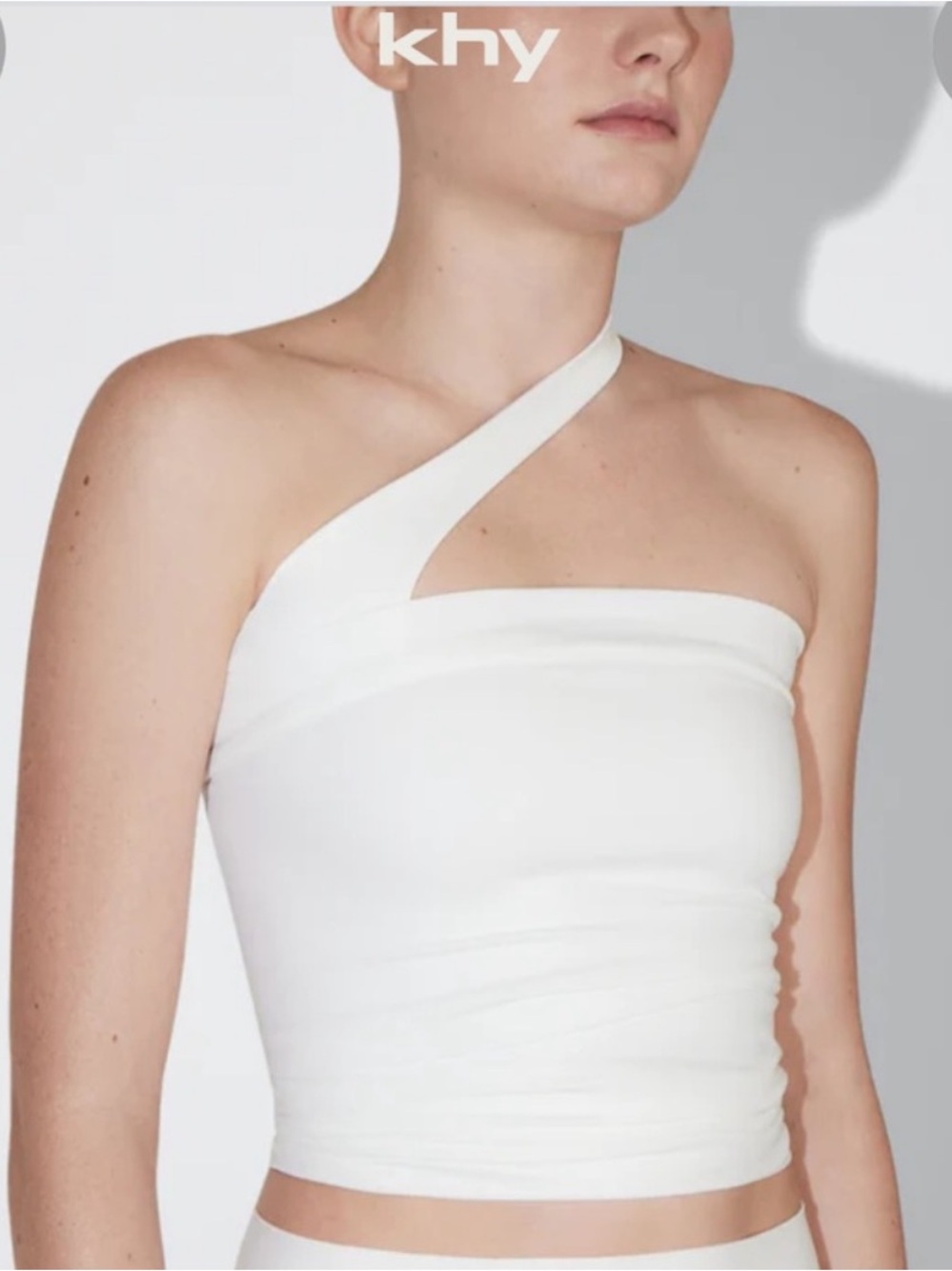 NWT Khy Sleek Stretch Tube Top in White Size XL